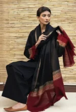 BR-1076 3Pc Unstitched Dhanak Suit with Printed Woolen Shawl