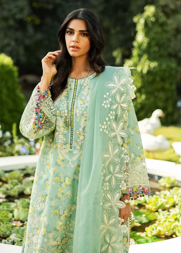SP-482 3Pc Printed and Embroidered Lawn Shirt with Embroidered Organza DupattaSP-482 3Pc Printed and Embroidered Lawn Shirt with Embroidered Organza Dupatta