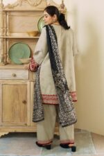 ZS-57 Unstitched Fully Embroided Dhanak Suit With Wool Shawl