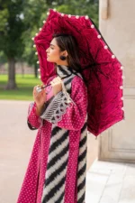 BQ-411 Digital Printed Unstitched 3pc Lawn Suit With Digital Printed Lawn Dupatta