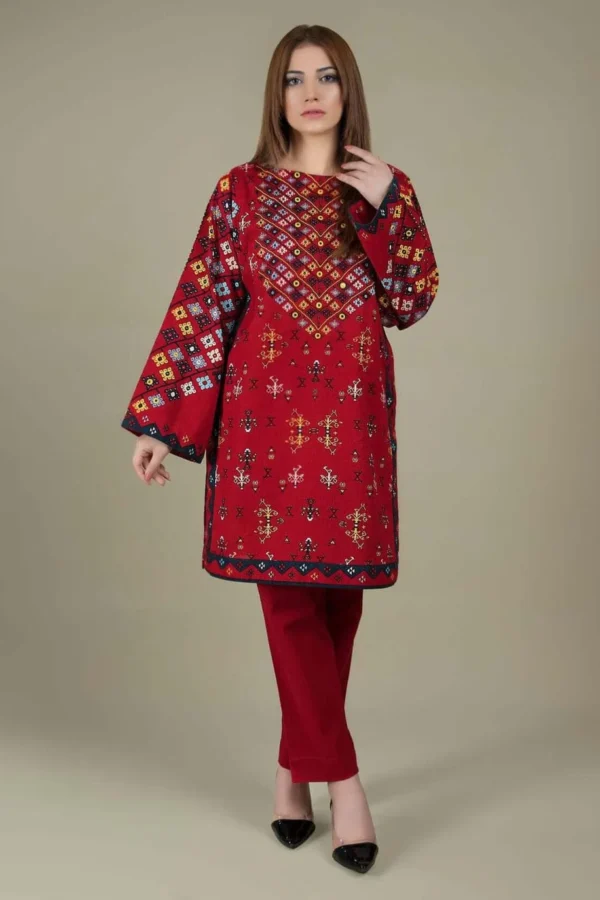 KS-760 Lawn Embroidered 2pc Suit