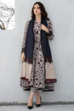 BQ-410 Digital Printed Lawn 3Pc Suit With Digital Printed Lawn Dupatta