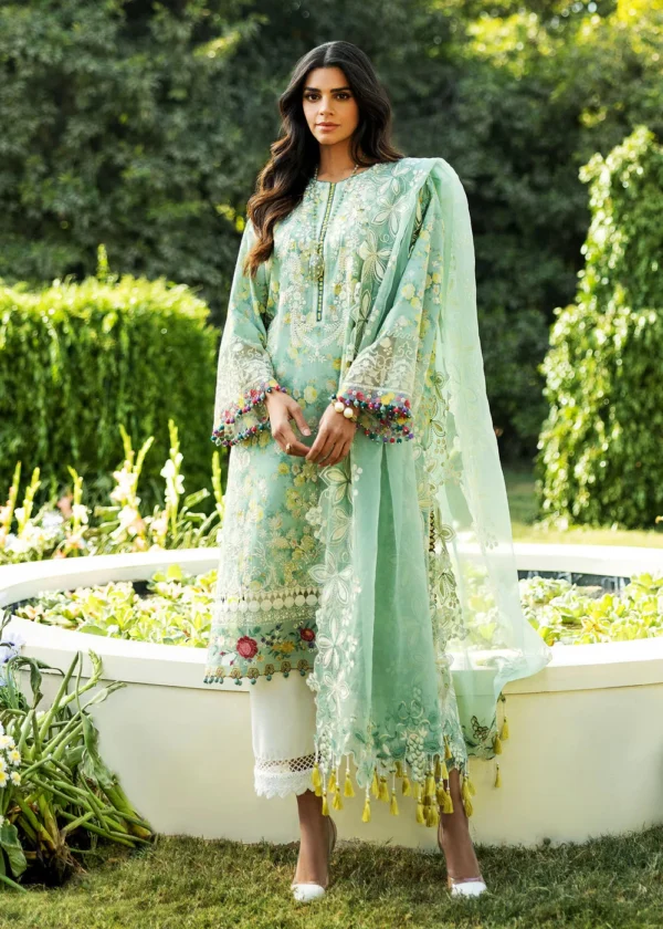SP-482 3Pc Printed and Embroidered Lawn Shirt with Embroidered Organza DupattaSP-482 3Pc Printed and Embroidered Lawn Shirt with Embroidered Organza Dupatta