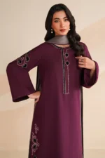 3 Piece – Unstitched Embroidered Dhanak Fabric