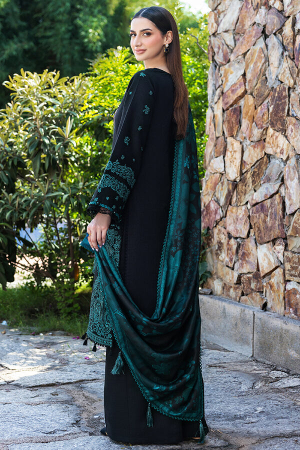 BQ-150 Unstitched Fully Embroidered Dhanak Fabric With Printed Shawl